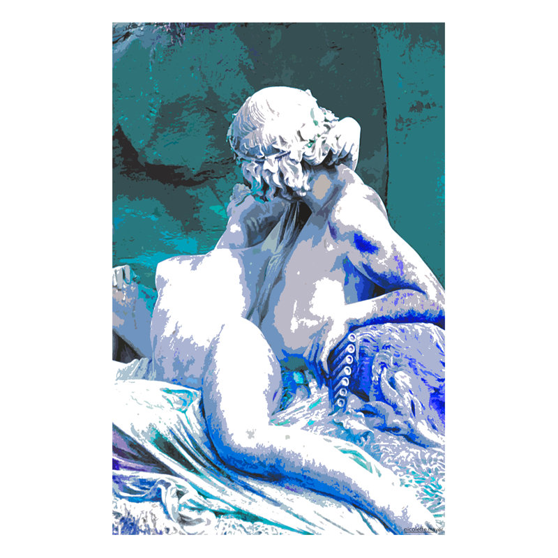 Art mural en acrylique Acis and Galatee, Bleu