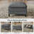 108'' Comfy  U Shaped Sectional Modular 5-Piece Cloud Sofa with Ottomans  Tool-free Easy Assembly Corduroy Fabric-1856730997