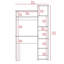 Bureau d'écriture Versalles, deux tablettes, cinq casiers-1753316849