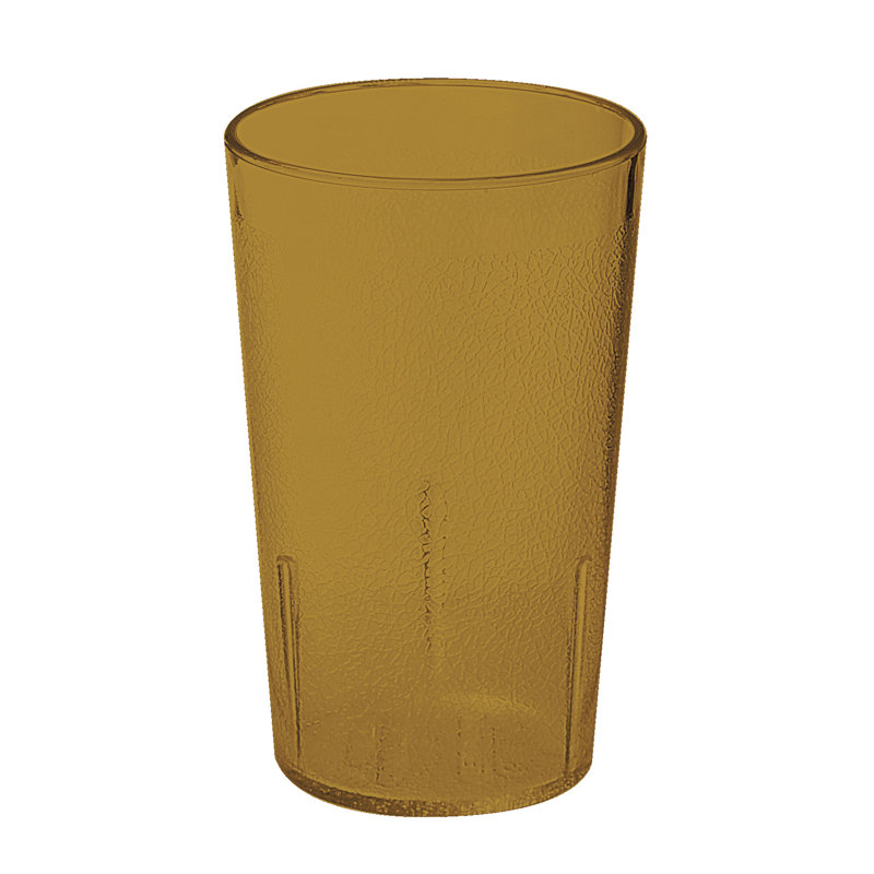 GET Gobelets de restaurant en plastique robustes, Brun, Verre