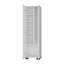 Armoire balai blanche avec tablettes de rangement