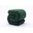 017S-S-Shape Teddy Fabric Ottoman Makeup Stool Footstool,Green-967637812