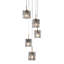 Luminaire suspendu grappe 5 lumières Quitman
