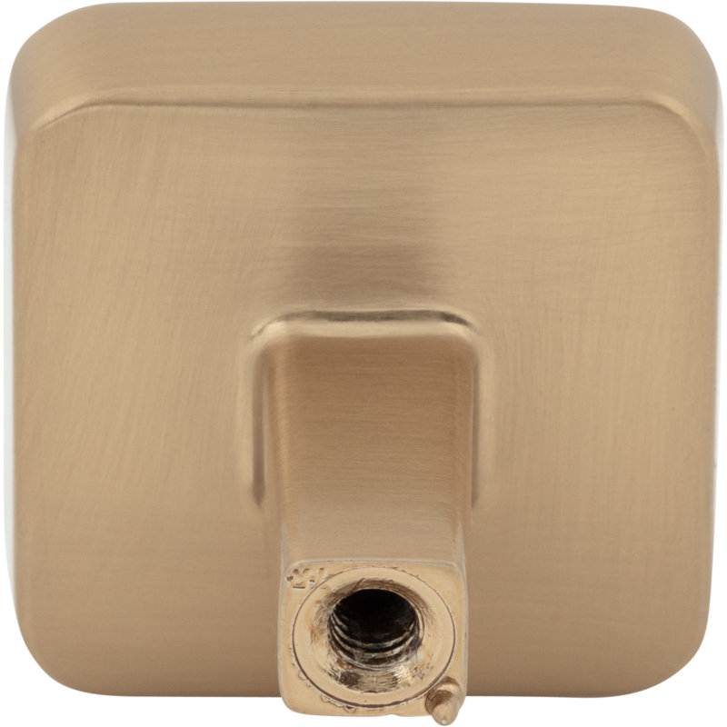 Whitlock Square Knob, Satin Bronze