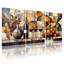Ensemble de 3 tableaux sur toile « Vin, musique et fruits »-1261487508