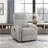 Contemporary Power Lift Chair Recliner 1Pc Light Gray Plush Corduroy Upholstery Comfort Side Pocket Plywood Living Room Furniture-420878618
