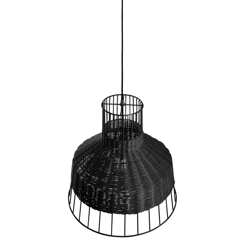 Laika 1 - Light Pendant, 19" H x 21" W x 21" D, Black, Black
