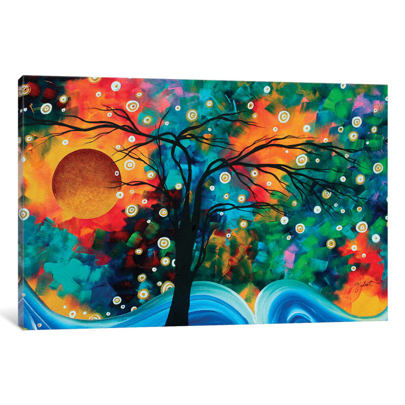 Halo Of Fire by Megan Duncanson - Wrapped Canvas Painting, 66.04 cm H x 45.72 cm W x 1.91 cm D