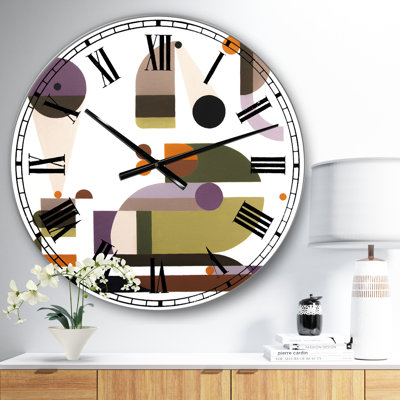 Emergency call - Oversized Mid-Century Wall Clock