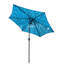 Parasol de patio de 9 pi avec motif à glace et bouton-poussoir et auvent de vent