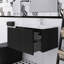 Meuble-lavabo flottant mural 30 po avec lavabo en céramique blanc-432664459