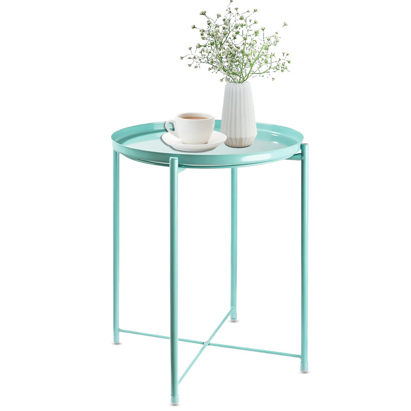 Table de bout avec plateau Fredericke, Bleu