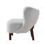 Fauteuil d'appoint blanc - siège à oreilles rembourré
