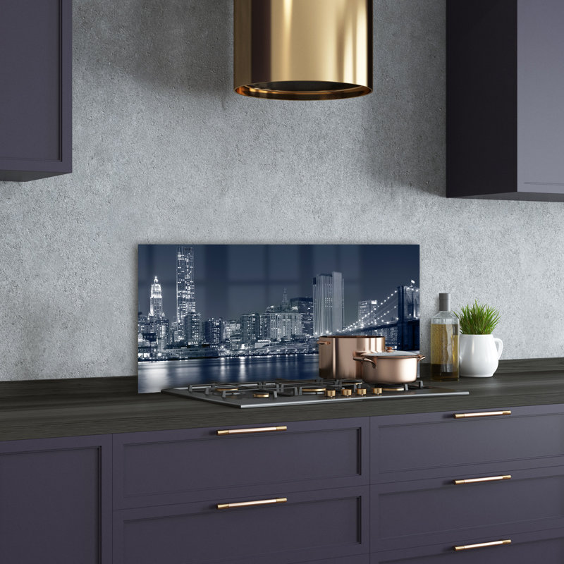 Alesso 50cm W x 100cm L Glass Peel and Stick Panel