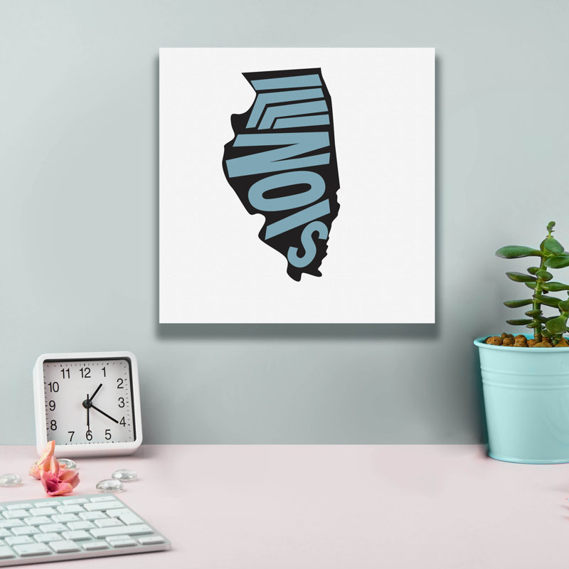 'Illinois 2' by Art Licensing Studio Canvas Wall Art
