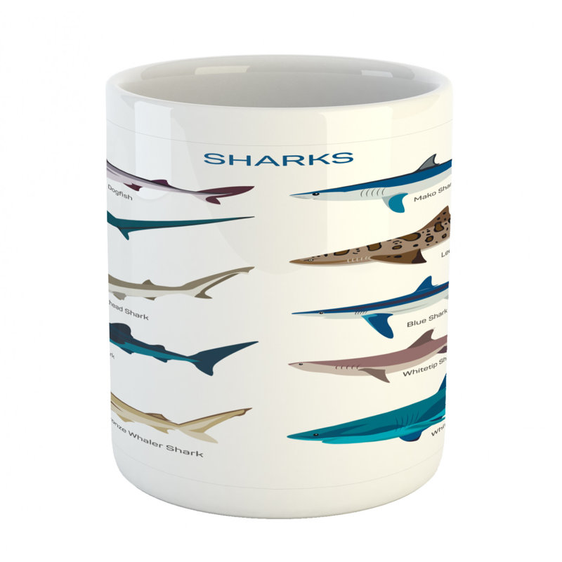 Grande tasse à café shark