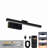 Modern Remote-Controlled Rechargeable LED Vanity Light Bar, Matte Black-1247938958
