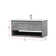Kasper 40'' Single Bathroom Vanity with Porcelain Top