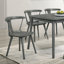 Ensemble de 2 pièces pour chaise de salle à manger rustique moderne de style campagnard au design rétro, facile à assembler-1097244330