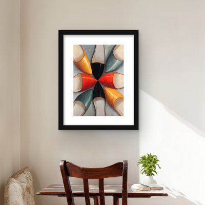 Women Shoes - Contemporary Bedroom Framed Matted Print Decor