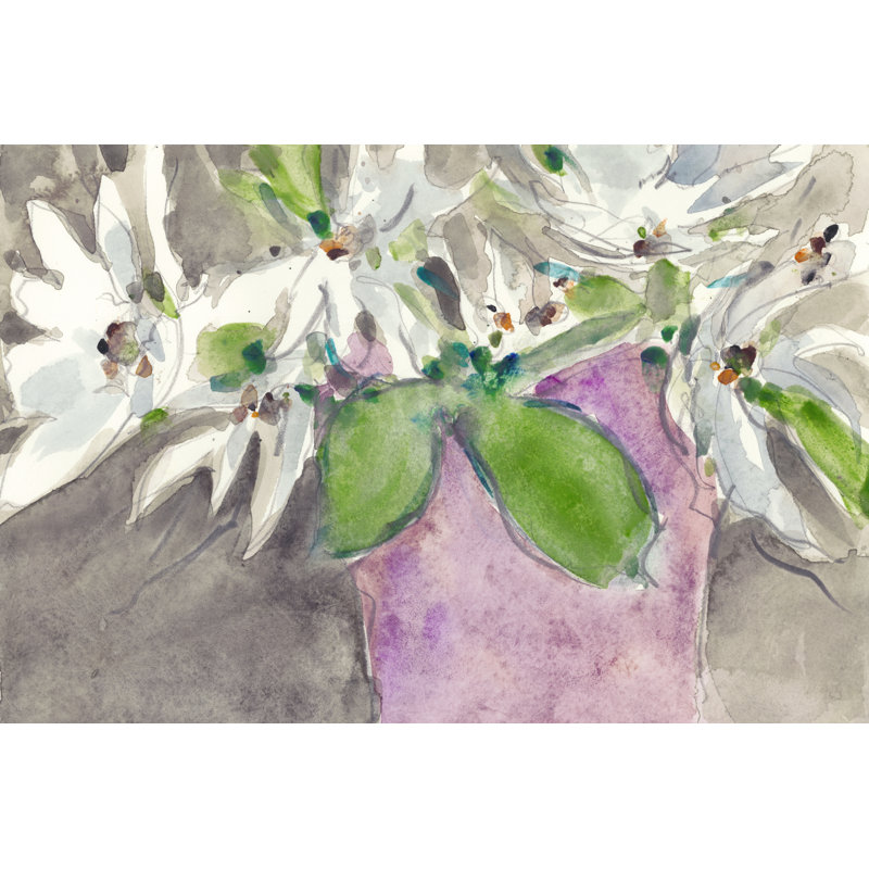 Magnolia Charm II by Samuel Dixon - Wrapped Canvas Painting, 51cm H x 76cm W
