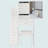 29.2" Small Space Left Bedside Cabinet Vanity Table Cushioned Stool-112902267