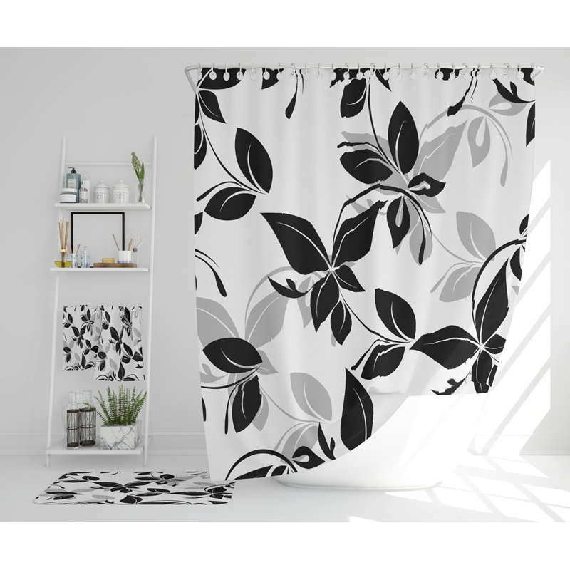 Neilas Polyester Shower Curtain Set