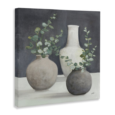 Fresh Floral Vessels Canvas Wall Art by Julia Purinton