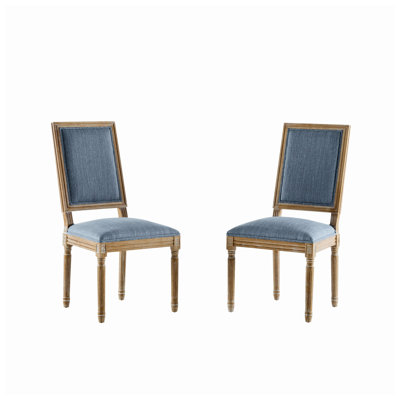 Christopher Knight Home 20" W x 22.5" D x 39.5" H Upholstered Solid Rubberwood Dining Chairs