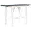 Ensemble de table de salle à manger à hauteur de comptoir en bois 3 pièces avec 2 chaises rembourrées pour petite place-130825030-130825034-130825035-130825037