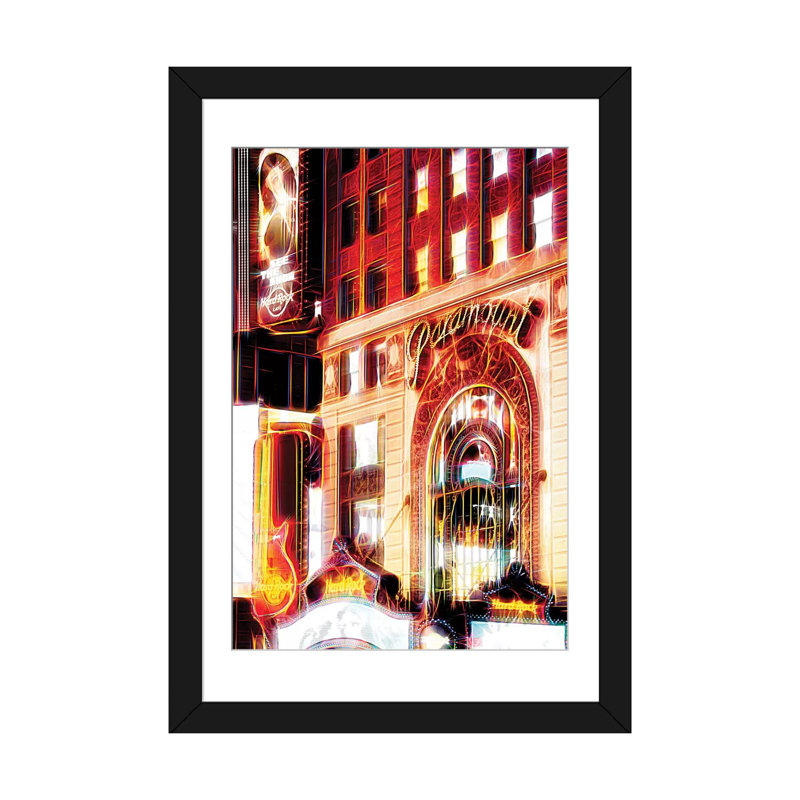 «See the Show», impression sur toile, H 32 po x l 24 po x P 1 po, Papier d'art encadré noir, Blanc