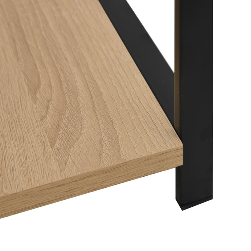 Mogadore Bookcase, Black/Oak