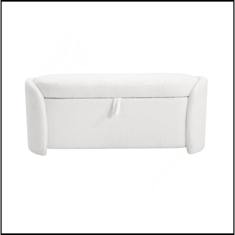 Repose-pieds de rangement élégant avec dessus rembourré et compartiment caché, polyvalent pour n'importe quelle pièce