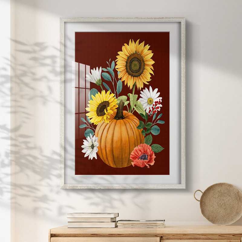 «Beautiful Fall I», reproduction encadrée, H 28,5 po x l 20,5 po, Blanc