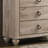 Imerland Contemporary Patched Wood Top 5-Drawer Chest, White Wash Finish