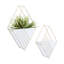 Ensemble de pots à fleurs muraux en fer 2 pièces Jahzeel