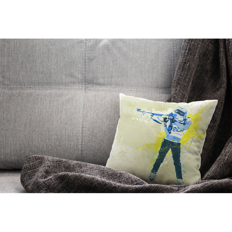 Biathlon Square Throw Cushion