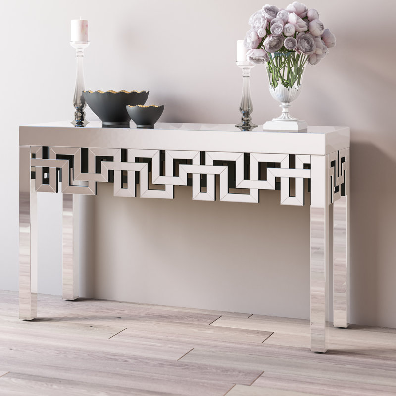 Luong 48'' Glass Console Table