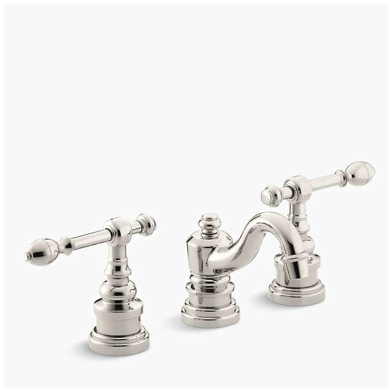 Robinet de salle de bain IV, Nickel poli éclatant