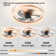 Frauly 19.7 Inch Led Enclosed Low Profile Ceiling Fan With Light