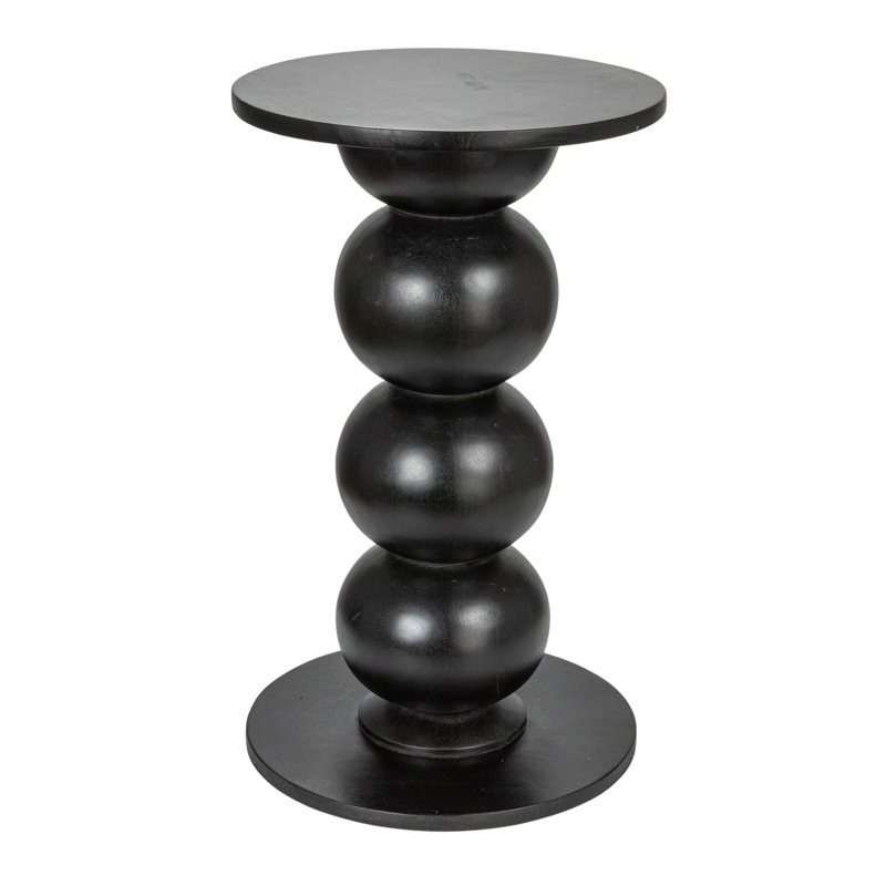 Nolan Round Mango Wood Over-sized Bubble End Table