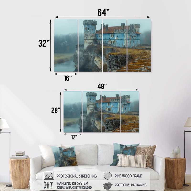 Pieper - Castles Canvas Wall Art Set, 28" H x 48" W