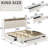 Upholstered Bed Frame with 3 Drawers, Bed with Storage Headboard and Charging Station-1248422149-1254871271