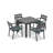 Eartha 4 - Person Patio Dining Set with Square Table , Cushions Included-1092166073-1093795627