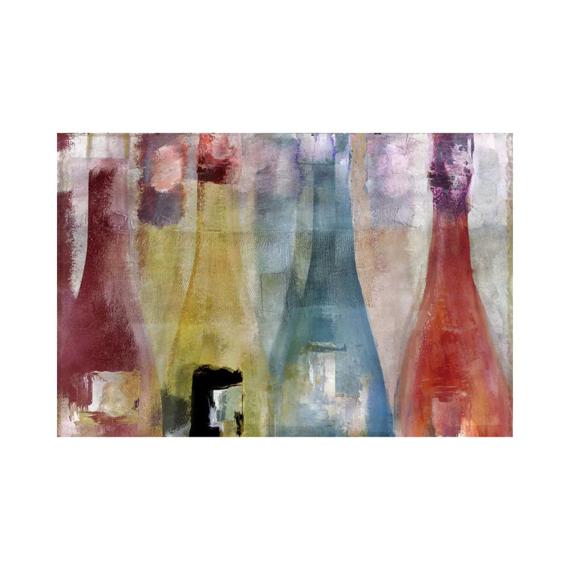 Bouteilles II 1 Piece Wrapped Canvas Painting, 20.32 cm H x 30.48 cm W