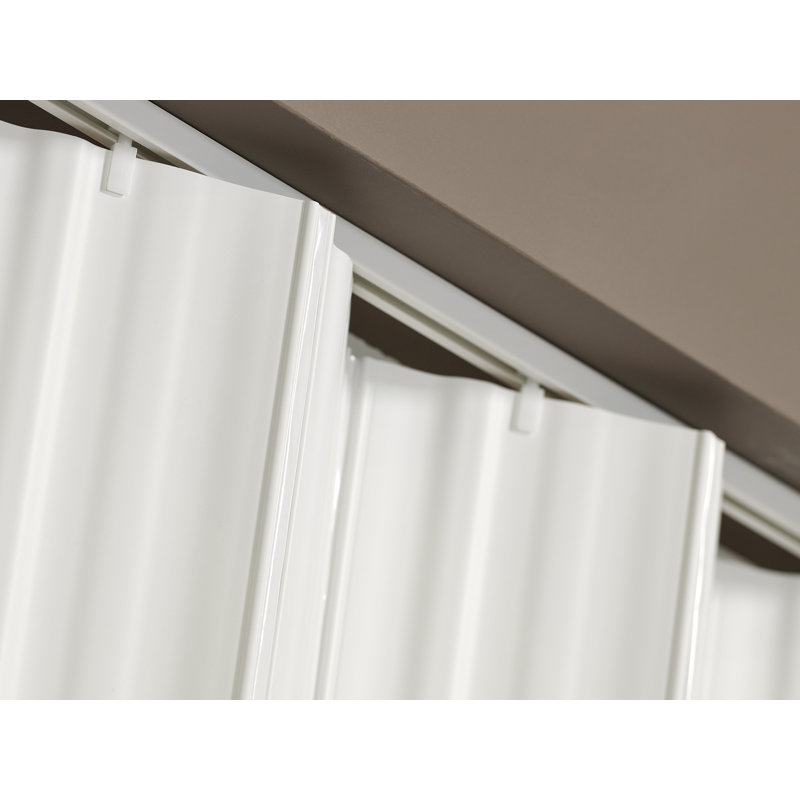 Porte pliante en vinyle Spectrum Dunes, 36 po x 80 po, Blanc
