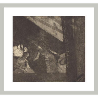 «At the Cafe des Ambadereurs» par Edgar Degas, impression giclée encadrée