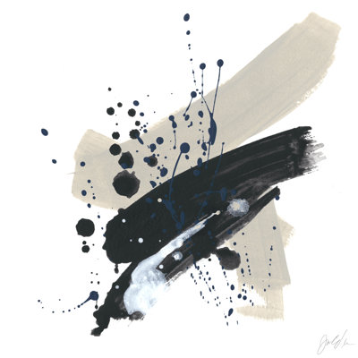 Kanji II by June Erica Vess - Wrapped Canvas Painting