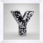 Disco Letter Y Print by Mat Sanders