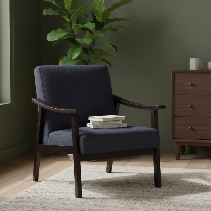 Fauteuil moderne à haut dossier, Noir antique